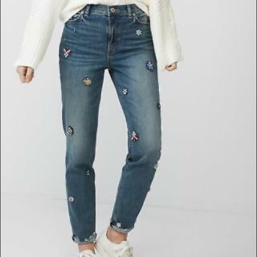 Express High-Waisted Jeans - Picture 2 of 3